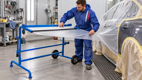 Werkstattszene: Folienabroller für die Lackiererei: Bauform und Rollenaufnahme vergleichen
