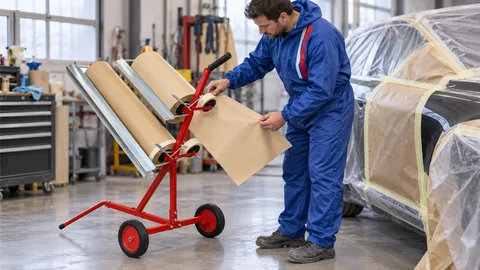 Werkstattszene: Rollenbreiten und Ebenen: Welcher Papierrollenwagen passt zu Ihren Materialien?